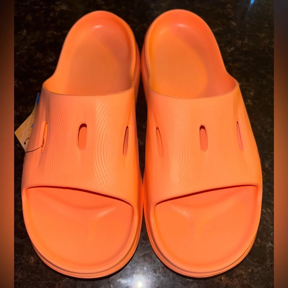 NWT Hoka Ora Recovery Slide 3 Men’s Size 13 Papaya Lightweight Athleisure Comfy